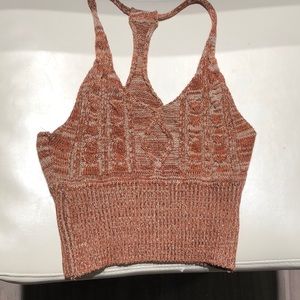 Knit Burnt Orange Crop Top